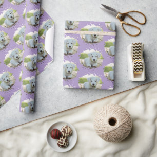 Lieve Hondenliefhebbers Gepersonaliseerd Foto Patr Cadeaupapier
