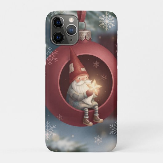 Lieve Kabouter in Rode Kerstbal Case-Mate iPhone Case (Achterkant)