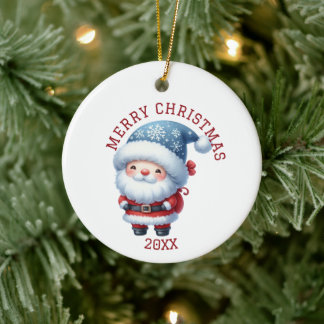 Lieve Kabouter Kerstmis Keramisch Ornament