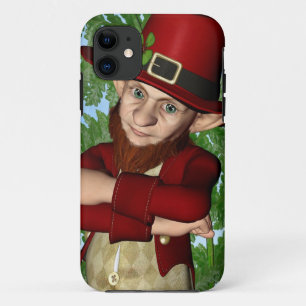 Lieve Kabouter Klavertje Vier Ierse Folklore Kunst iPhone 11 Hoesje