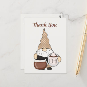 Lieve kabouter koffiezaak verkopers toevoegen teks briefkaart