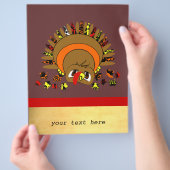 Lieve kalkoen flyer (Hand)