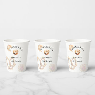 lieve Kanten Rand Cinnamon Roll Baby Shower Papieren Bekers