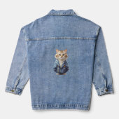 Lieve kat denim jacket (Achterkant)