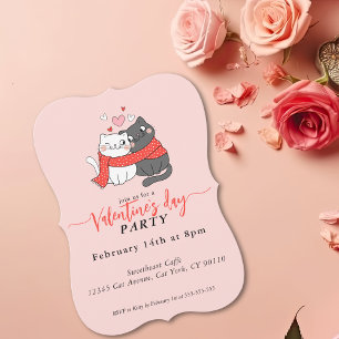 Lieve Katten in Verliefd Valentijnsdag Feest Uitno Feestdagenkaart