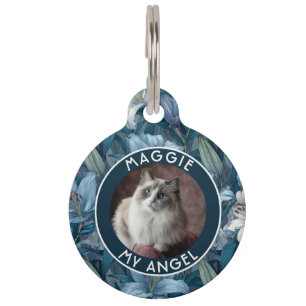 Lieve Kattenliefhebber Cadeau Lelies Motief Huisdierpenning