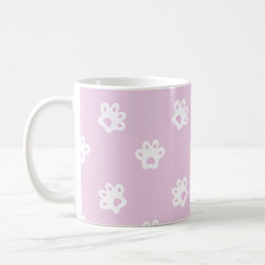 lieve kattenpootjes patroon koffiemok (Links)