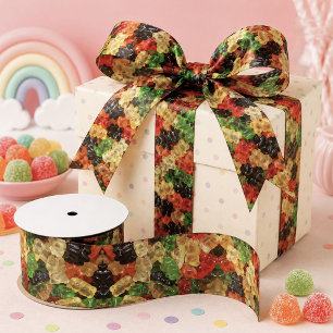 lieve kawaii snoepjes kleurrijke gelatine snoepbee lint