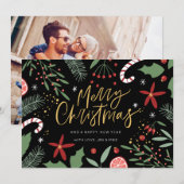 Lieve kerstdoodles | Kerstkaart met foto (Voorkant / Achterkant)