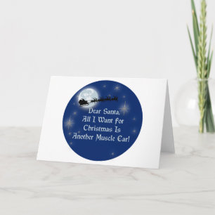 Lieve Kerstman, alles wat ik wil voor Kerstmis is Feestdagen Kaart