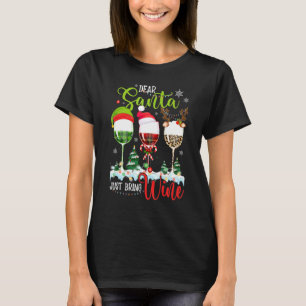 Lieve kerstman, breng de witte kerstwijn gewoon me t-shirt