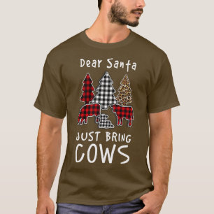 Lieve kerstman, breng gewoon Koeien T-shirt