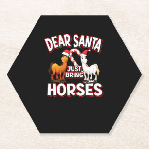 Lieve kerstman, breng gewoon paarden kartonnen onderzetters