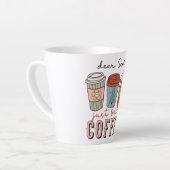 Lieve Kerstman | Christmas Coffee Latte Latte Mok (Linkerhoek)