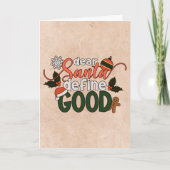 Lieve Kerstman Definieer Goed Kerstfeest | Kerstka Kaart (Voorkant)