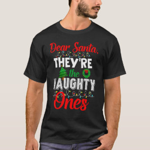 Lieve kerstman, het zijn de Naughty Ees Santa Clau T-shirt