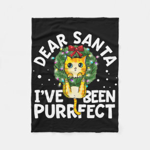 Lieve Kerstman, ik ben puur grappig geweest Kerstm Fleece Deken