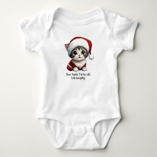 Lieve Kerstman, ik ben te schattig om ondeugend te Romper