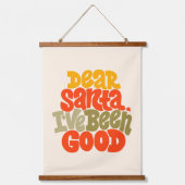 Lieve Kerstman, ik heb een goed ontwerp gemaakt Hangend Wandkleed (Voorkant)