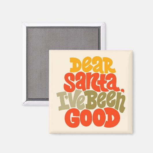 Lieve Kerstman, ik heb een goed ontwerp gemaakt Magneet (Voorkant / Achterkant)