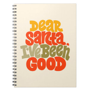 Lieve Kerstman, ik heb een goed ontwerp gemaakt Notitieboek