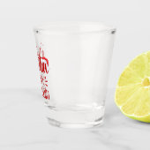 Lieve Kerstman, ik kan de kersttypografie uitlegge Shot Glas (Rechts)