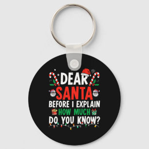 Lieve kerstman Ik kan leuke kerst Kinder volwassen Sleutelhanger