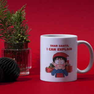 Lieve Kerstman, ik kan schuldig kerstontwerp uitle Koffiemok