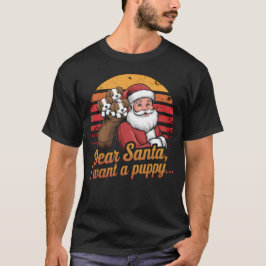 Lieve Kerstman, ik wil een puppy T-shirt