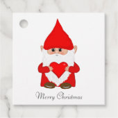 Lieve Kerstman Kabouter Bedankjes Labels (Voorkant)