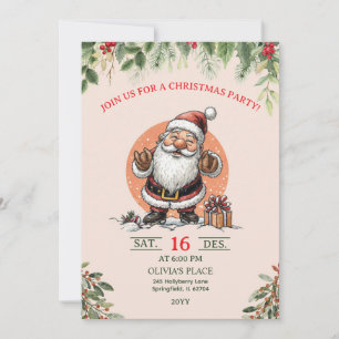 Lieve Kerstman Kerstfeest Uitnodiging