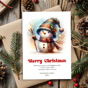 Lieve Kerstman klassieke kinderkerstkaart Feestdagenkaart