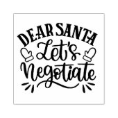 Lieve Kerstman, laat onderhandelen Rubberstempel (Afrduk)