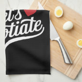 Lieve Kerstman Laten we onderhandelen Grappig kers Theedoek (Quarter Fold)