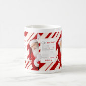 Lieve kerstman letter rood Snoep streep Mok (Center)