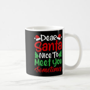 Lieve Kerstman, leuk om je af en toe te ontmoeten! Koffiemok