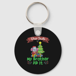Lieve Kerstman Mijn Broer Heeft Het Gedaan Broers Sleutelhanger