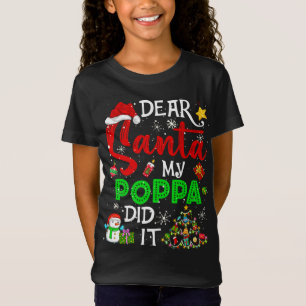 Lieve kerstman mijn poppa deed het kerst matching t-shirt