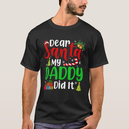 Lieve kerstman Mijn vader deed het grappige kerstf T-shirt (Voorkant)
