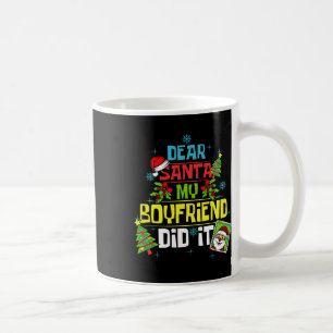 Lieve Kerstman Mijn vriend deed het Xmas Vriendin Koffiemok