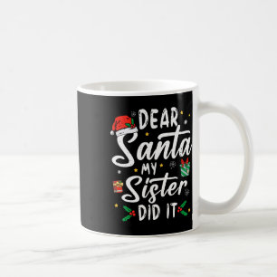 Lieve kerstman mijn zus deed het meisjes Kinder jo Koffiemok