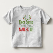 Lieve kerstman, Twinbare Twos heeft het gered! Kinder Shirts (Voorkant)