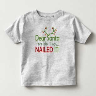 Lieve kerstman, Twinbare Twos heeft het gered! Kinder Shirts