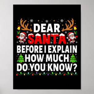 Lieve Kerstman, voordat ik uitleg over de overeens Poster