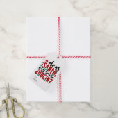 Lieve kerstman, waarom je rechter bent | Fun-kerst Cadeaulabel (Met Touw)