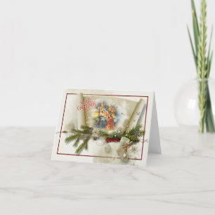 Lieve kerststal collage op maat feestdagen kaart