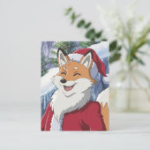Lieve Kerstvos Briefkaart (Staand voorkant)