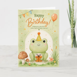 Lieve kikker gefeliciteerd verjaardagskaart met na kaart