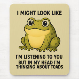 Lieve Kikker Pad ADHD Humor Vergadering Overleving Muismat
