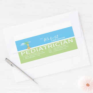 Lieve Kinderarts Giraffe Rechthoekige Sticker